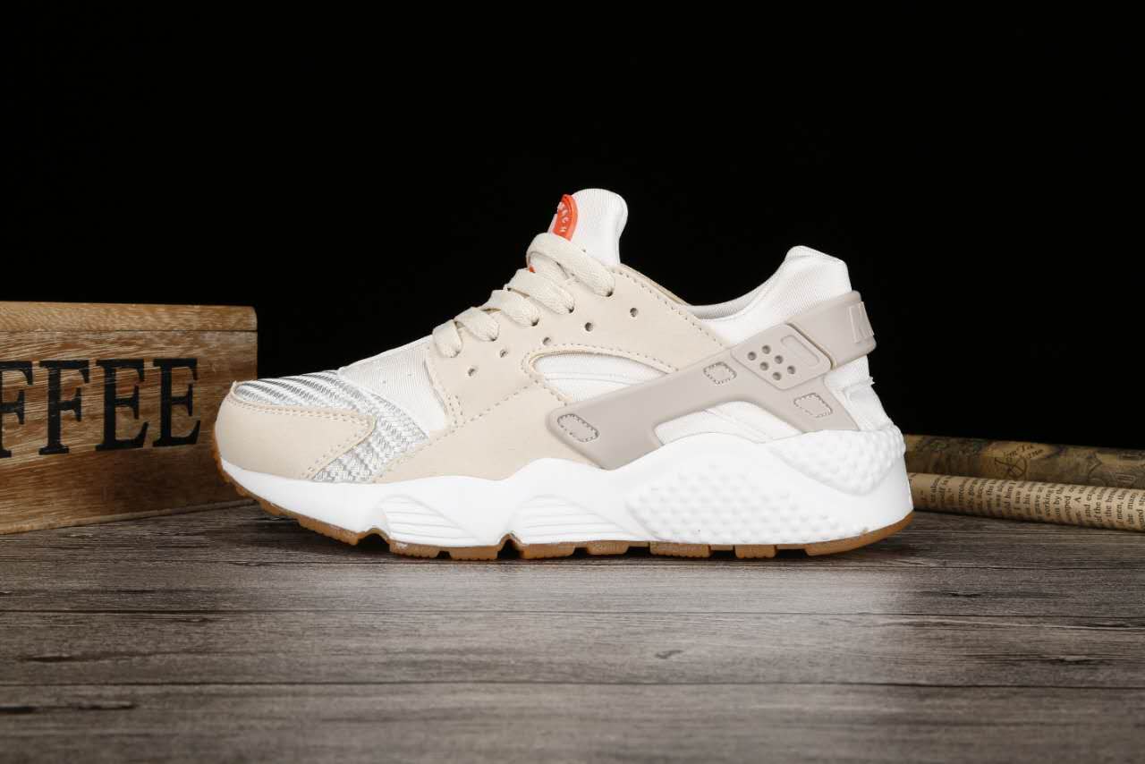 New Women Nike Air Huarache Light Pink White Shoes - Click Image to Close